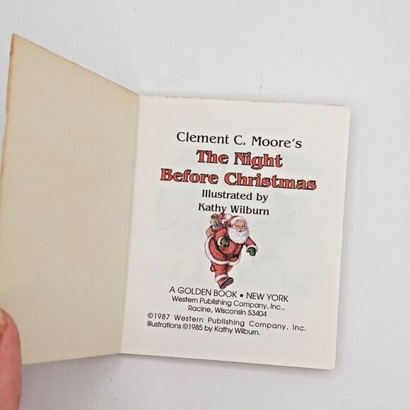 Mini Life Savers Ornament Book 1987 The Night Before Christmas Vintage Miniature - Picture 5 of 16